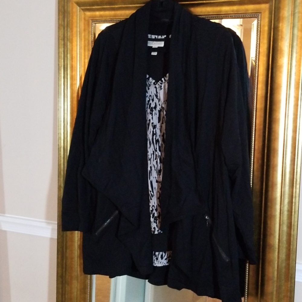Apt 9 jacket/sweater with zip pockets
